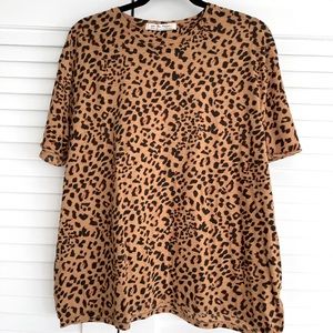 Free People Clarity Cotton Blend Tee, Size M